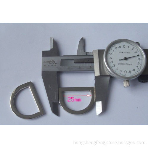 High Quality Zinc Alloy Handbag Flat D Ring